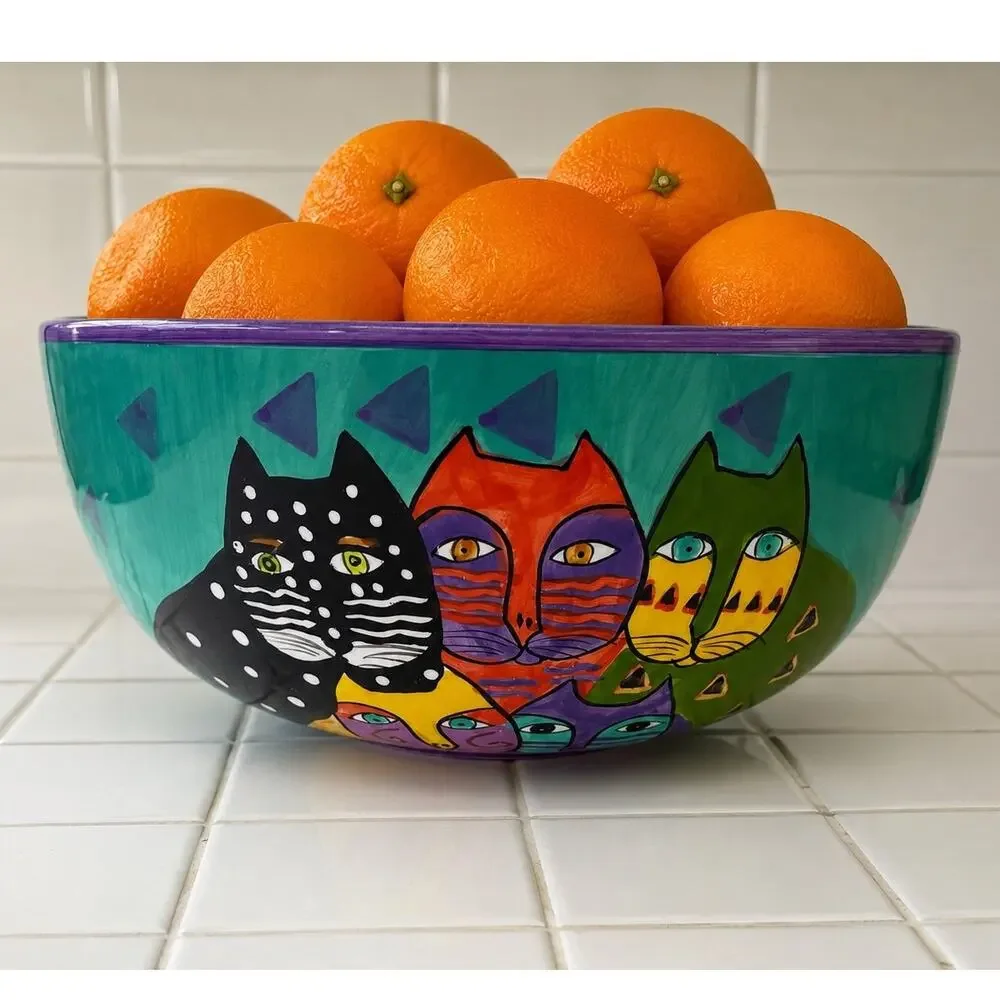 1998 Lauren Burch Ceramic Bowl